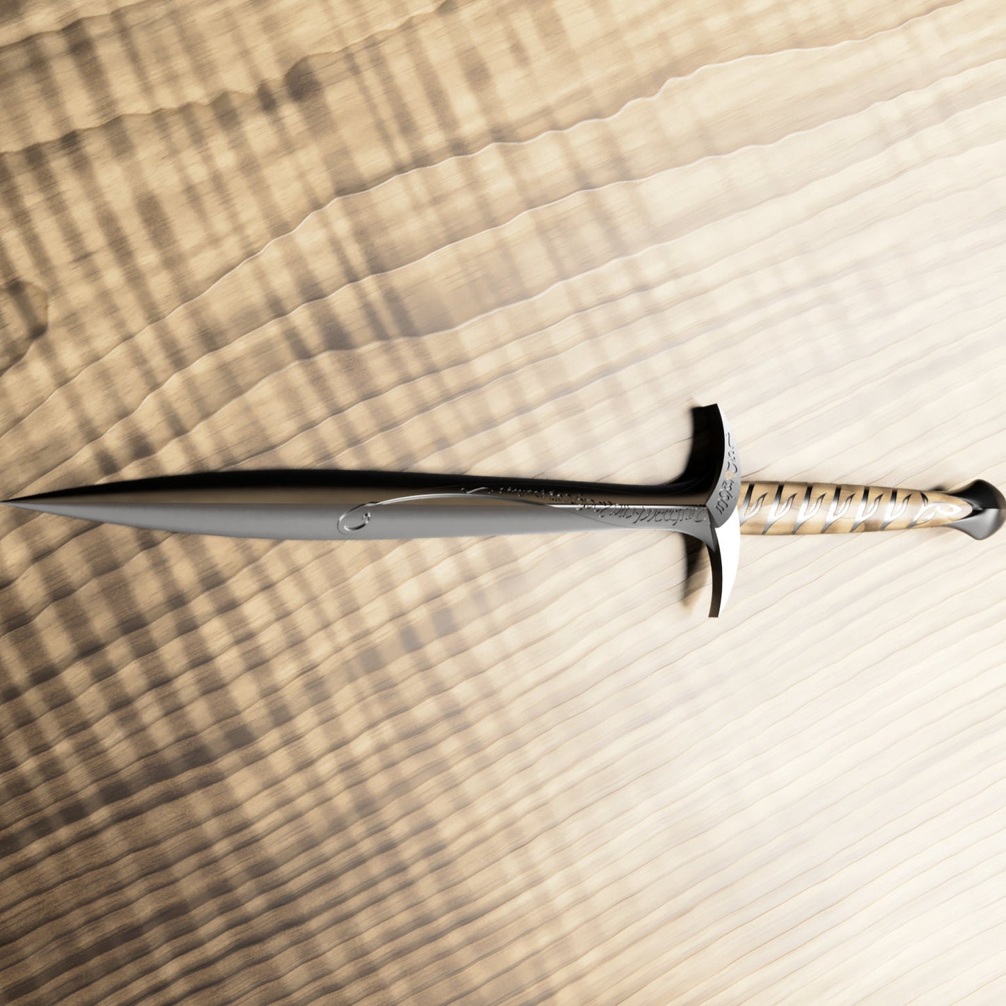 Halfling Sword  3D stl file for CNC router and 3D printer.