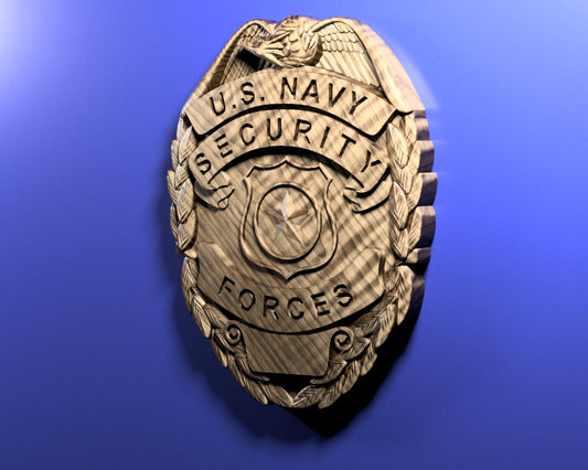 Navy Master-at-arms (MA) Badge 3D stl file for CNC router