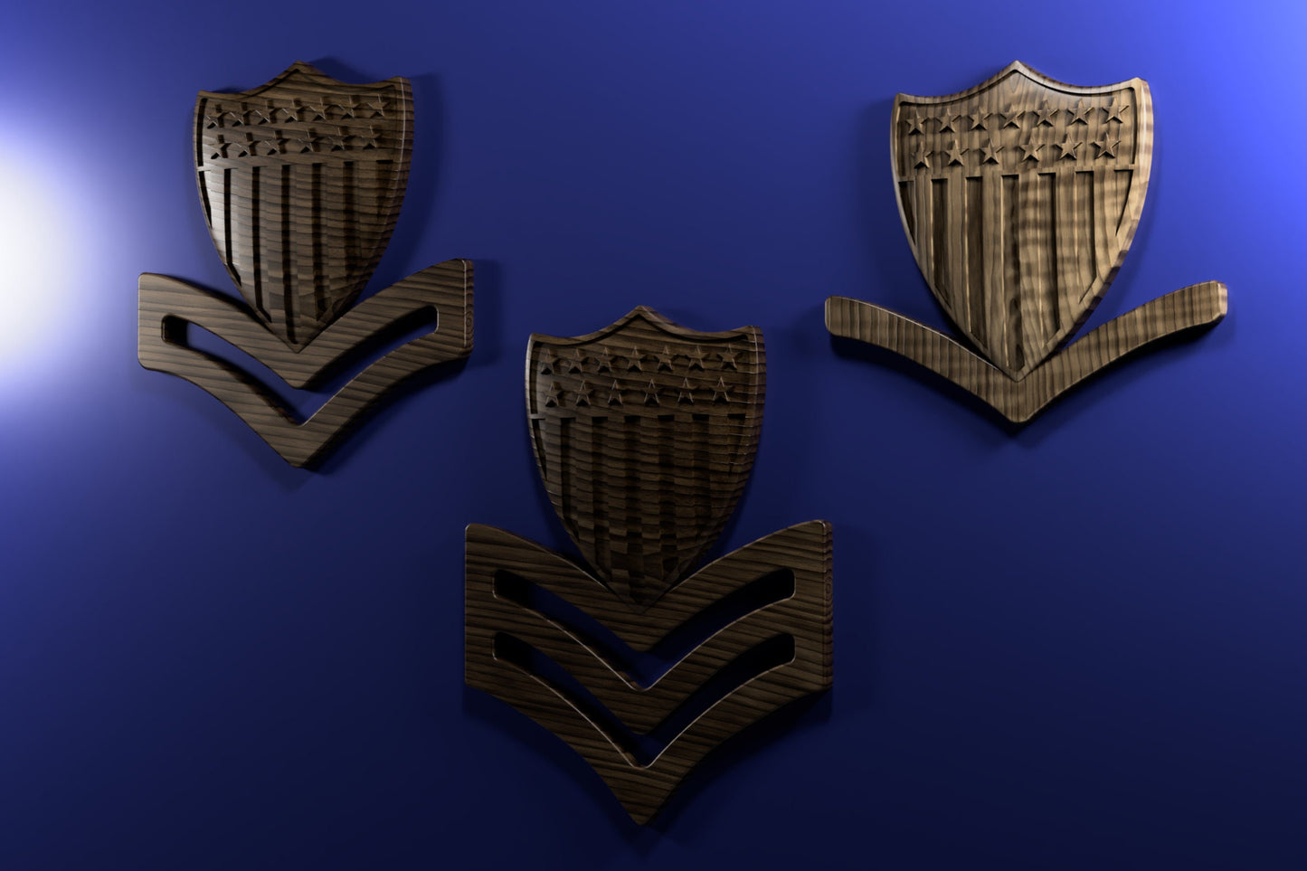 Coast Guard Petty Officer collection insignia 3D stl file for CNC router