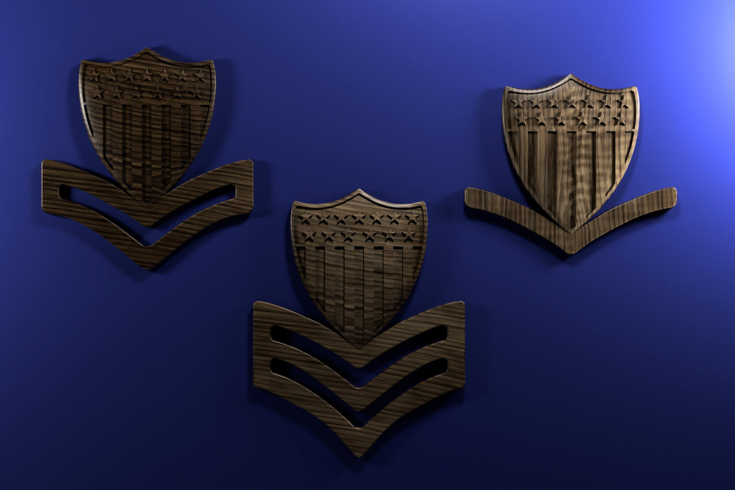 Coast Guard Petty Officer collection insignia 3D stl file for CNC router