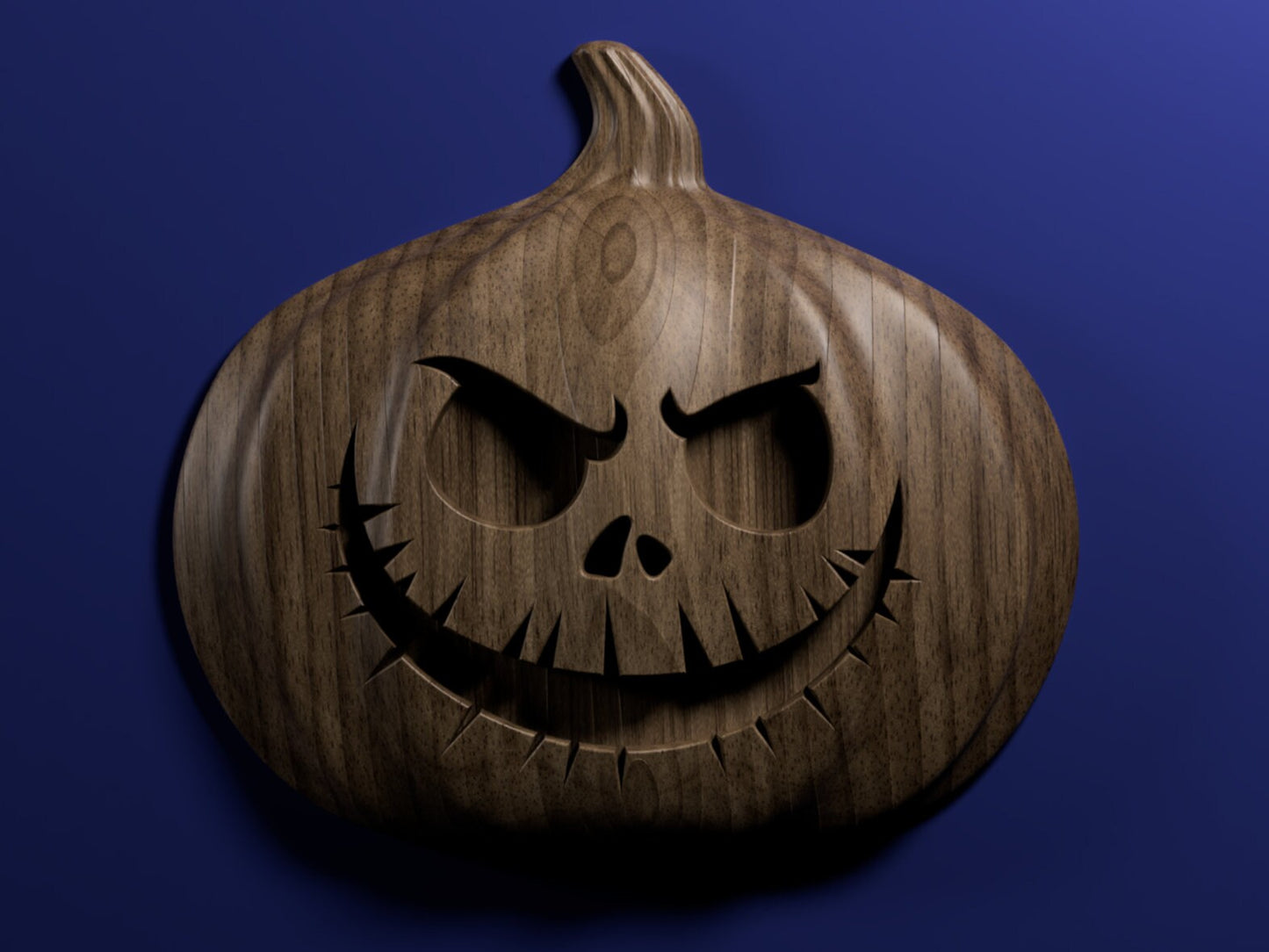 Jack-o-lantern 3D stl file for CNC router