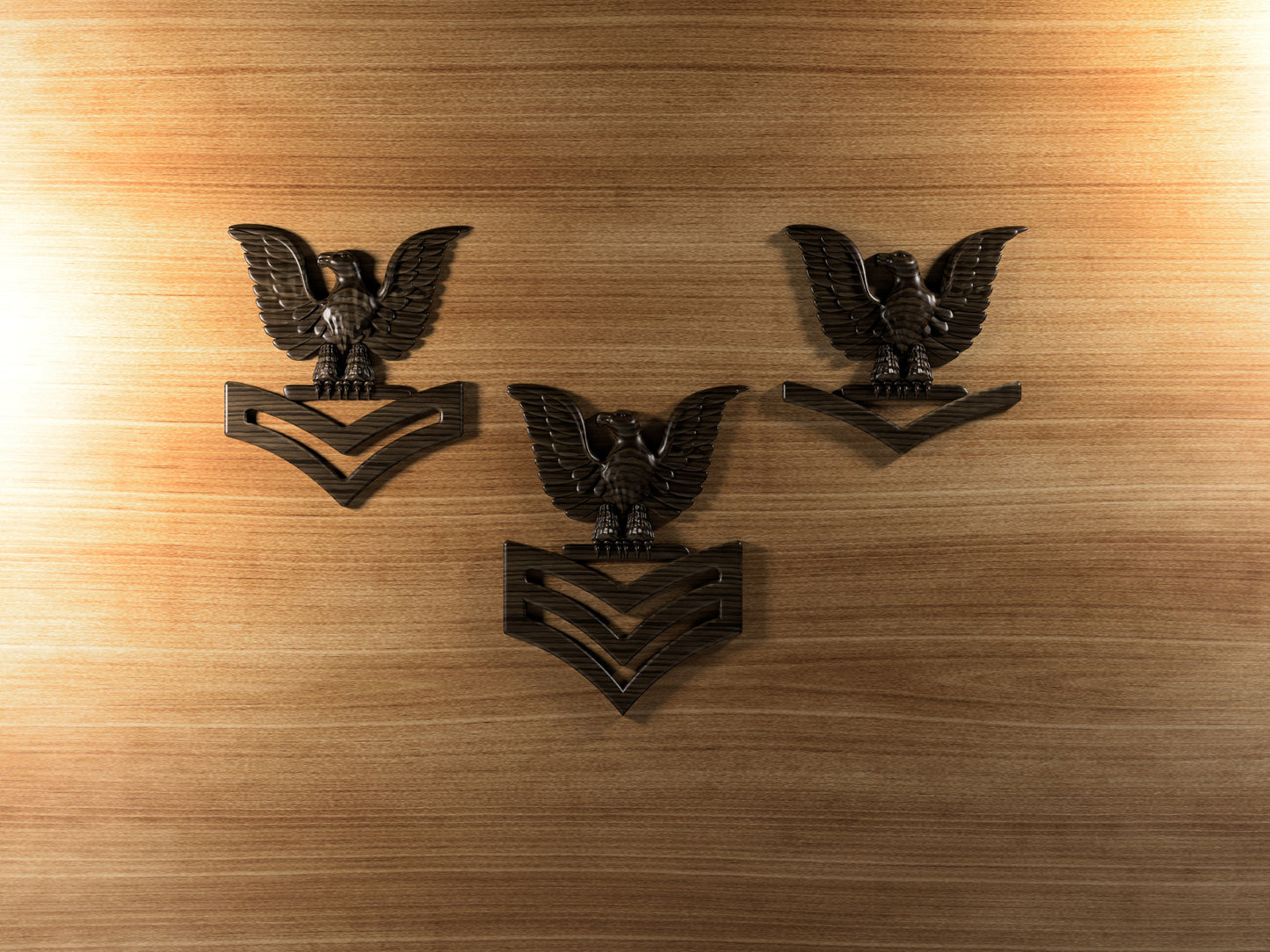 Navy Petty Officer Insignia collection 3D stl file for CNC router