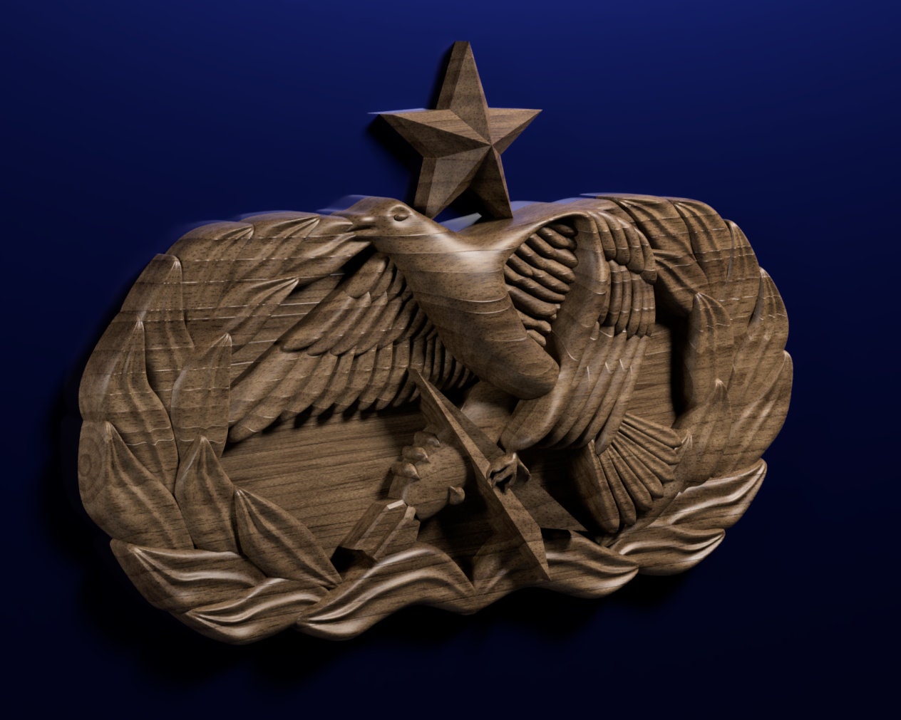 Air Force Maintenance  Craftsman (7-level) 3D stl file for CNC router