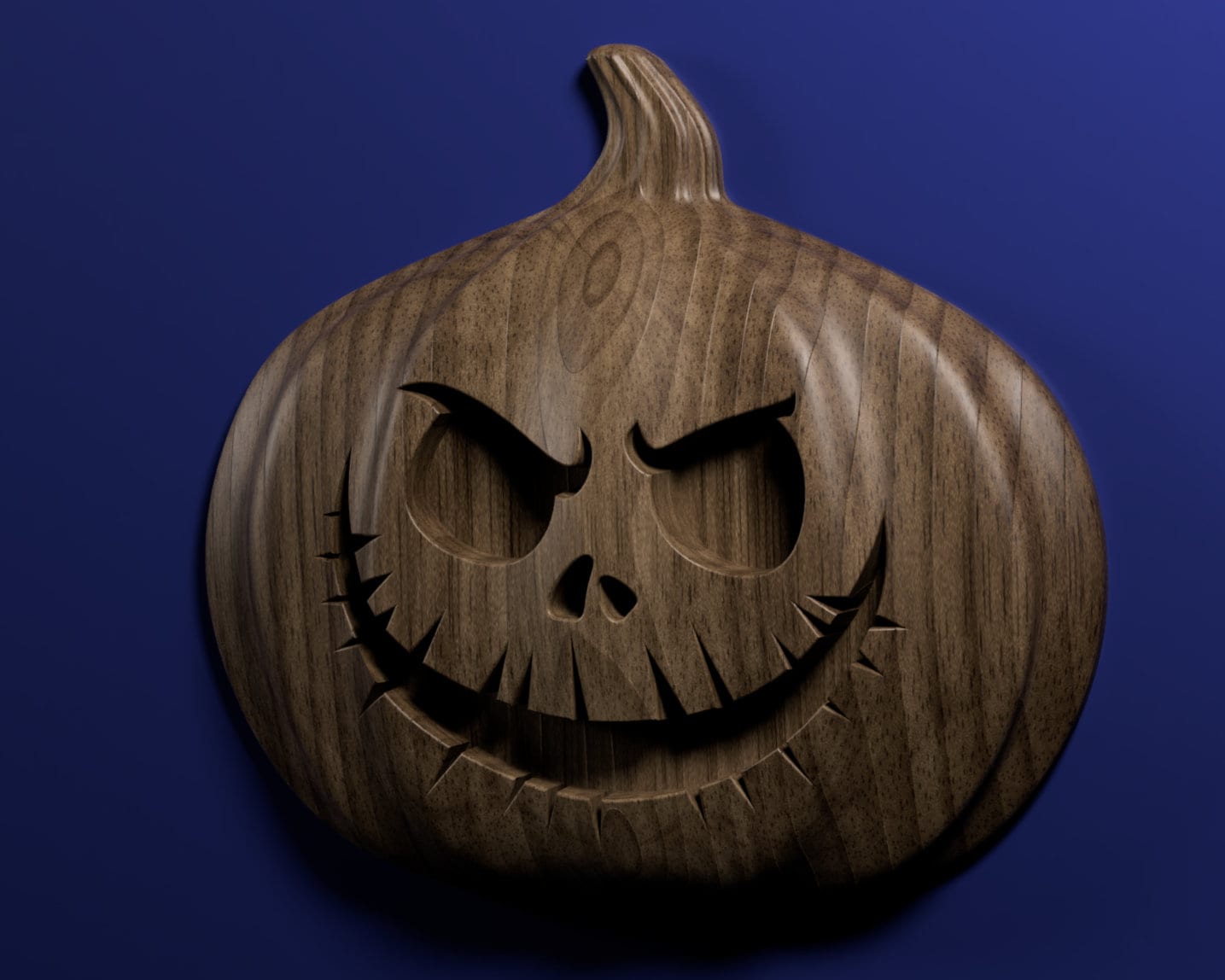 Jack-o-lantern 3D stl file for CNC router